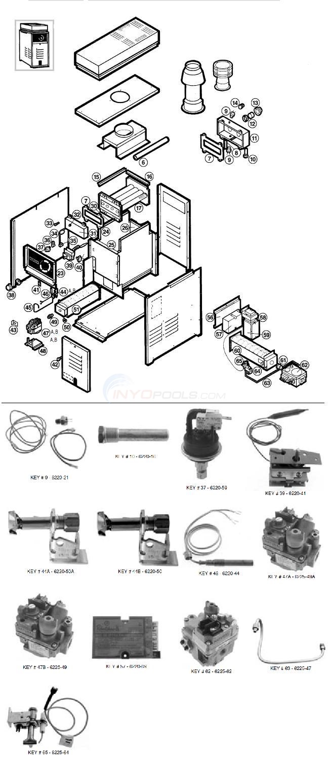 Comfortzone / Hayward Gas Heater Parts - INYOPools.com