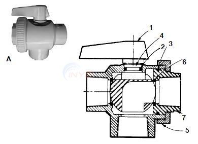 Hayward Deluxe 1.5" SP-720, 730, 735 Valve Parts - INYOPools.com
