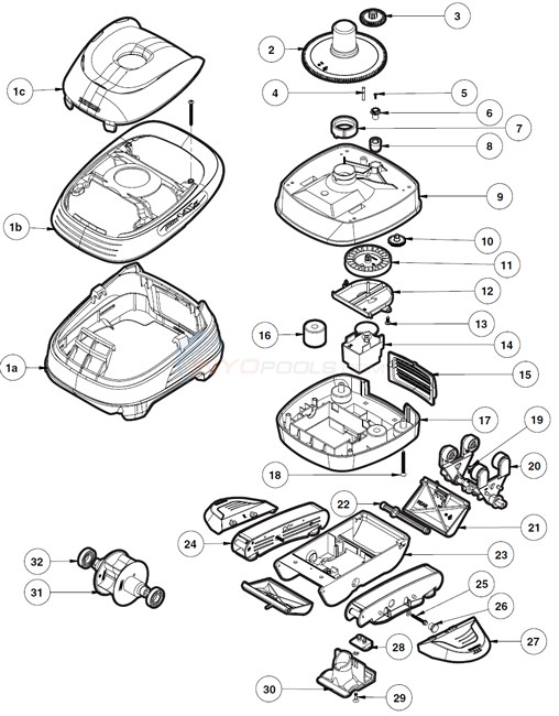 Hayward Pool Vac XL Parts - INYOPools.com