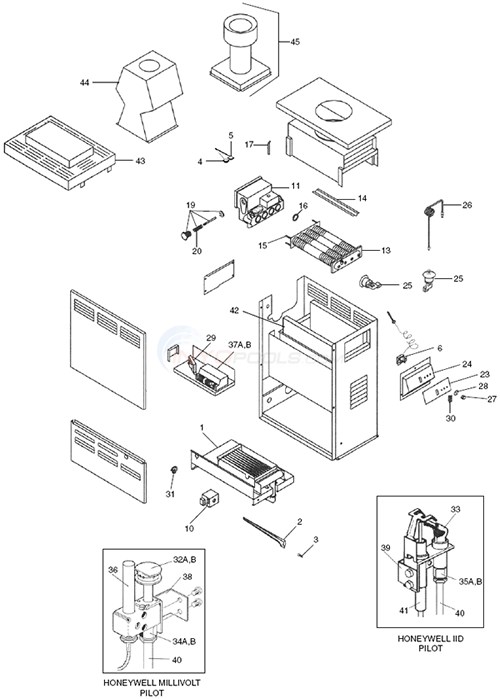 Raypak Versa 105B (6/01/99-7/31/06) Parts - INYOPools.com