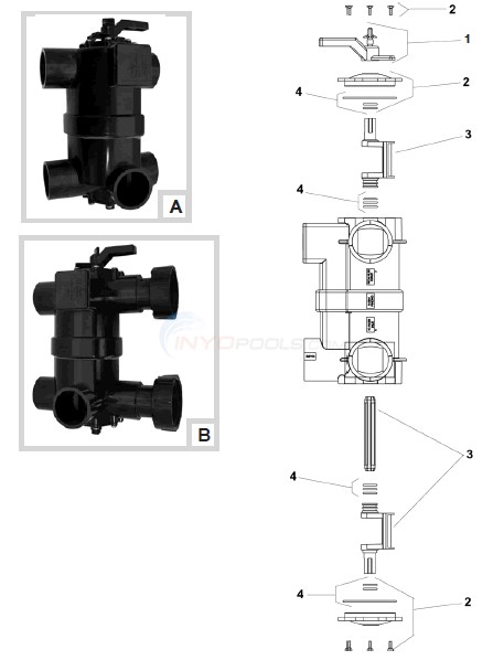 Jandy Neverlube, 8034, 8034J, BWVL-NVL Parts Diagram