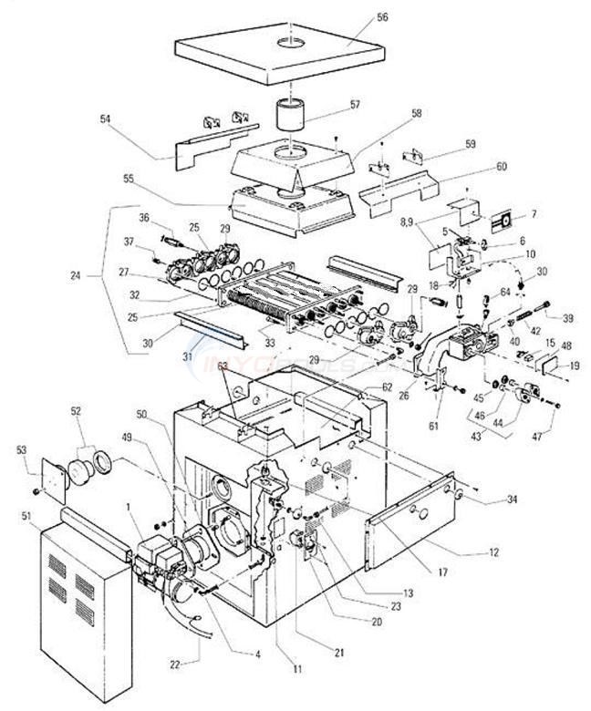 Teledyne Laars/ Jandy - XL-2 Heater Parts - INYOPools.com laars pool heater wiring diagram 