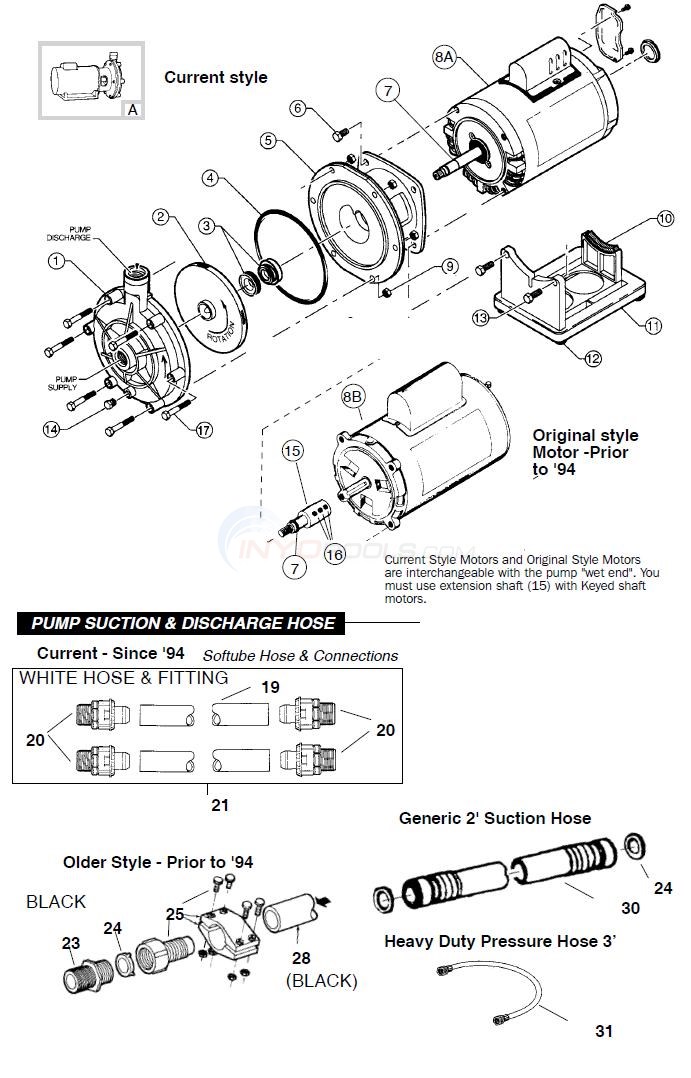Polaris Booster Pump - Model PB4-60 (Older Version) Parts - INYOPools.com