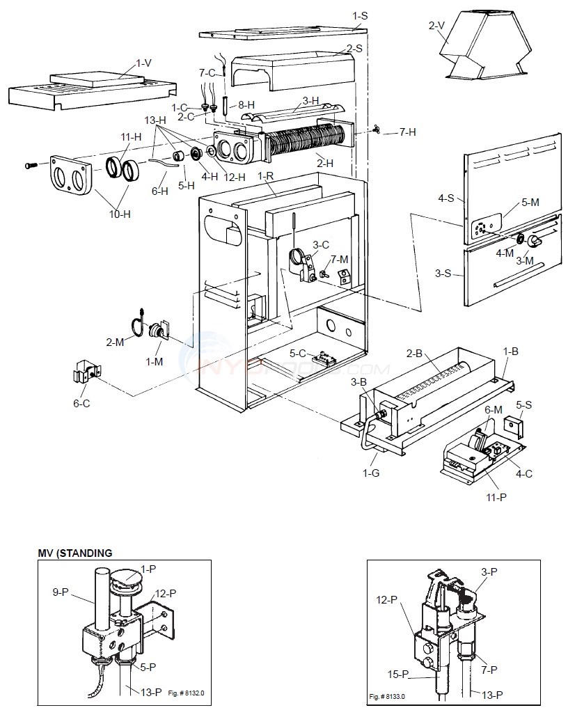 Raypak Versa 055A (5/01/87-9/30/89) Diagram