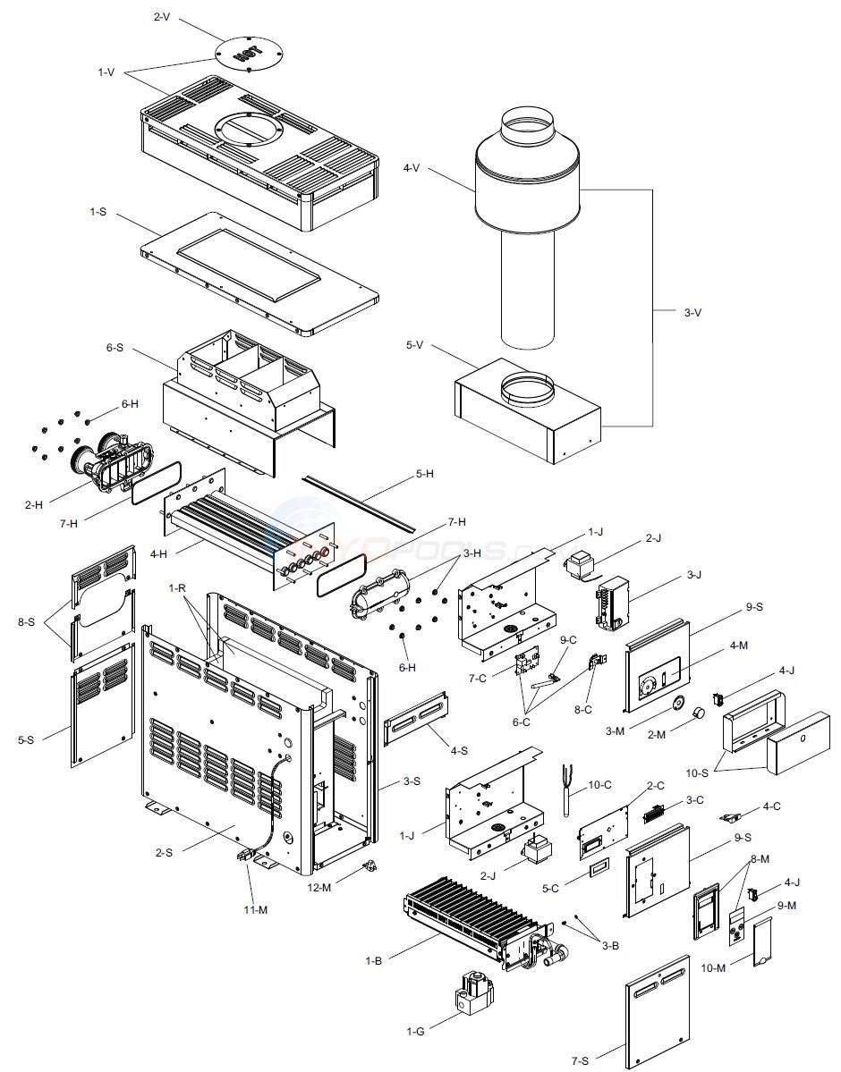 Raypak R106A & R156A (6/01/13-Current) Parts - INYOPools.com