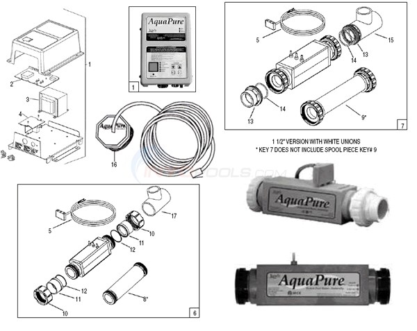 Jandy AquaPure Models 700 & 1400 Diagram