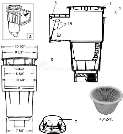 hayward parts skim master skimmer pool diagram skimmers inyopools