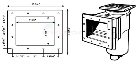 Hayward SP-1084, 1086 Face Plate/Gaskets Diagram