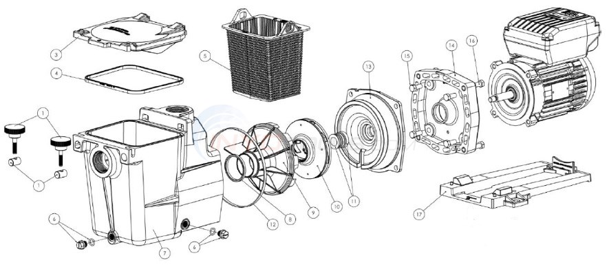 Hayward Super Pump VS - SP2600VSP, SP2602VSP Parts - INYOPools.com
