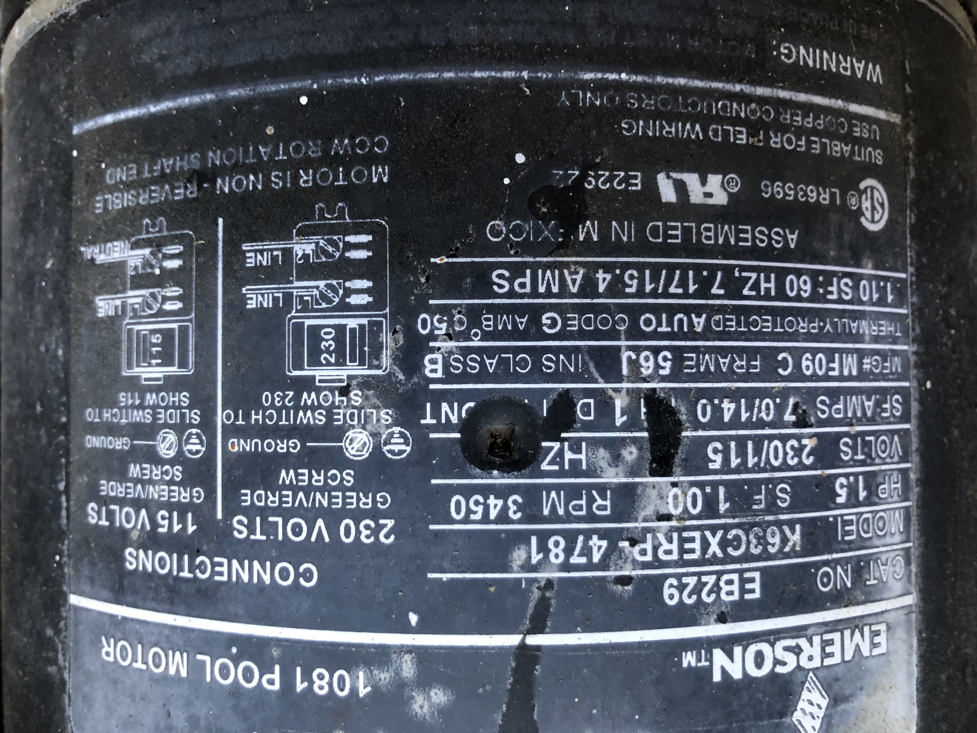 Hayward Super Pump 1 1/2 HP Single Speed W3SP2610X15