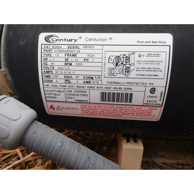 A.O. Smith 1 HP Square Flange 56Y Dual Speed Full Rate