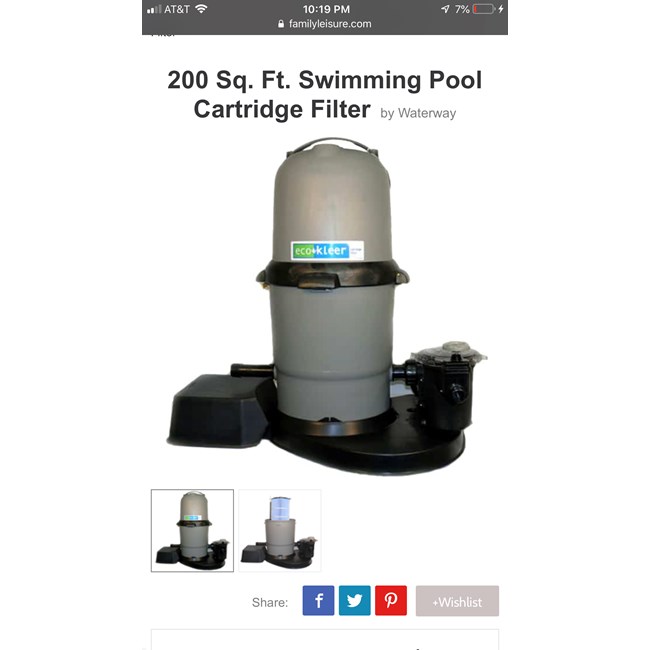 Pureline 200 Sq. Ft. Replacement Cartridge Compatible with Pentair® Clean and Clear® 200 and American Products Predator 200 Pool Filter- PL0138 - 59054400
