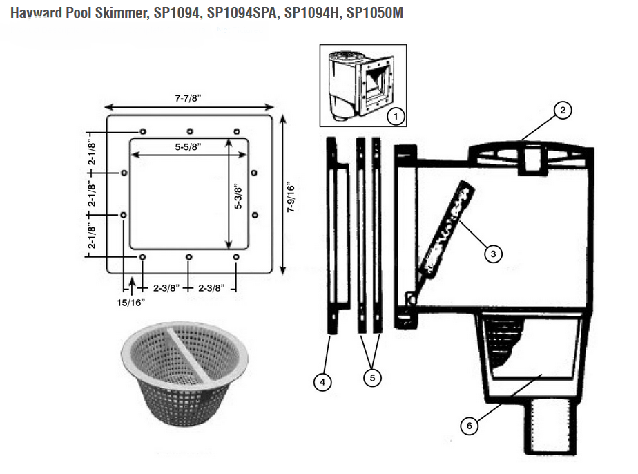 Hayward Skimmer, Above Ground Complete Sp1091lx