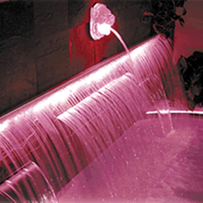 36 inch Oasis Starlight Rainforest Waterfall with 15 ft Fiber Optic Cable - OARF-36-9-SL15F