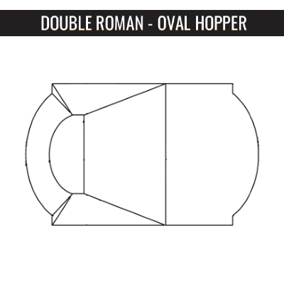 Double Roman with Oval Hopper