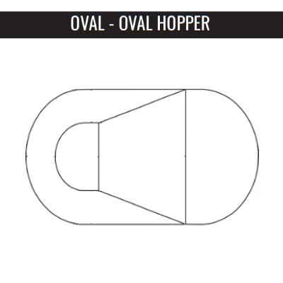 Oval with Oval Hopper
