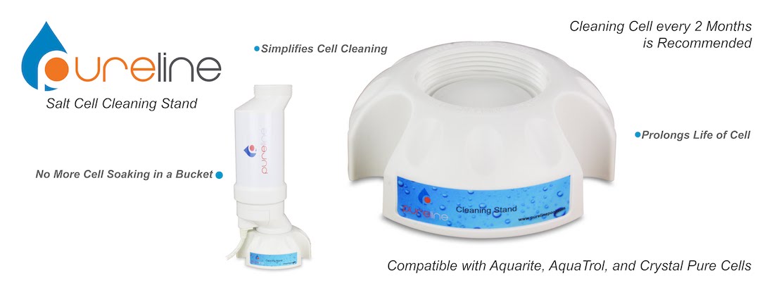 PureLine Crystal Pure & AquaRite Cell Cleaning Stand