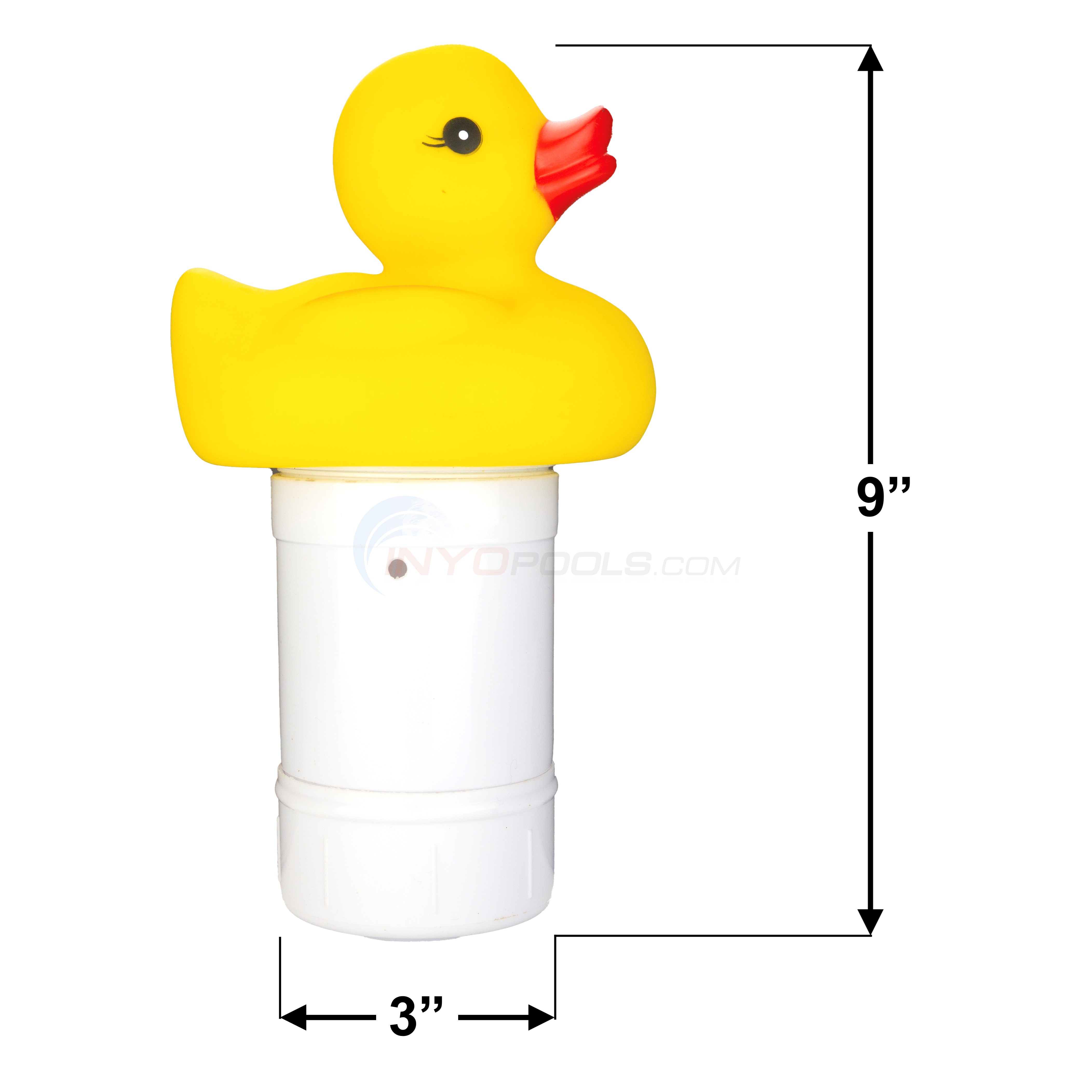 Small Floating Duck Pool Chlorinator, 1" Tablet Feeder OBW160021