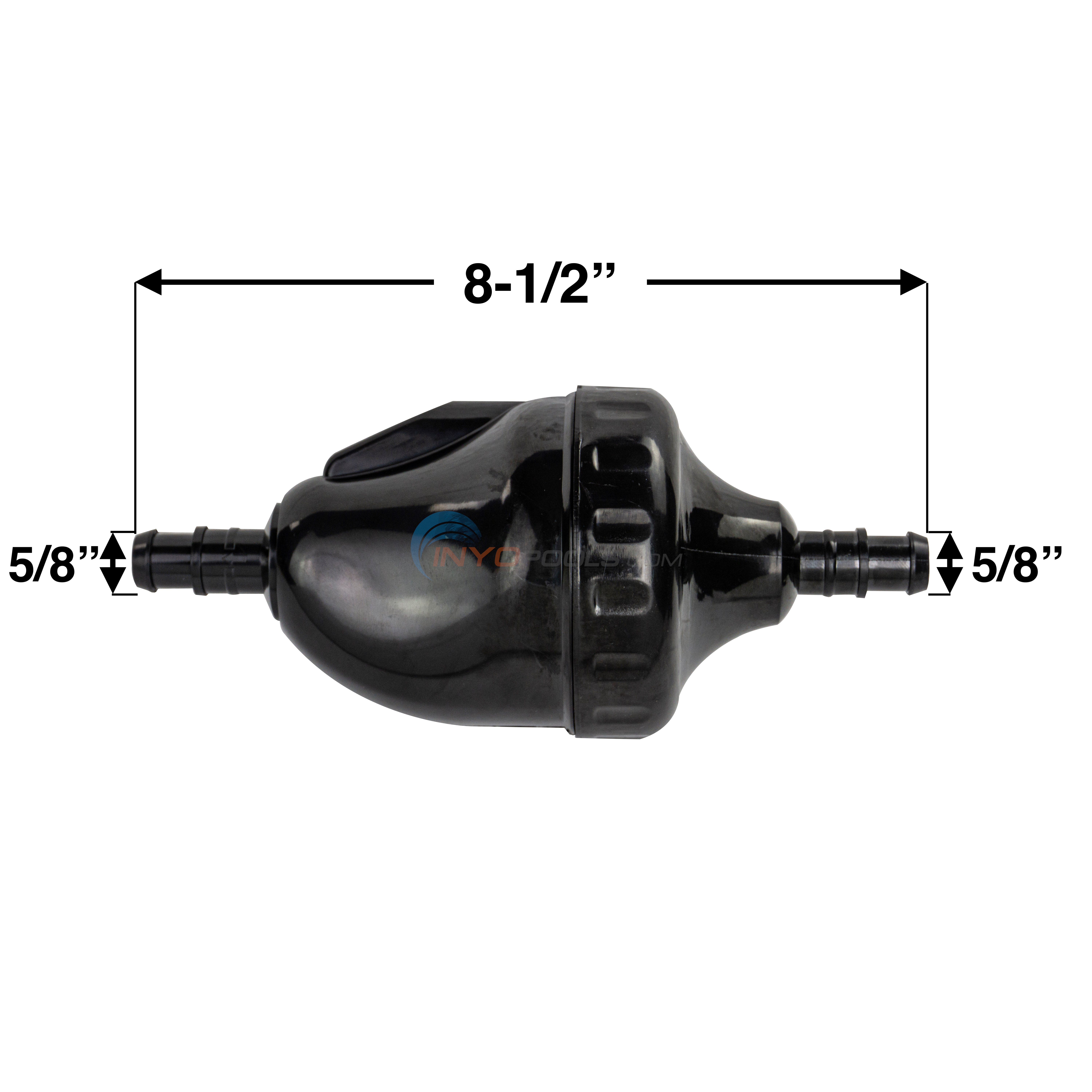 Complete BackUp Valve for Polaris Black Replacement BackUp Valve for