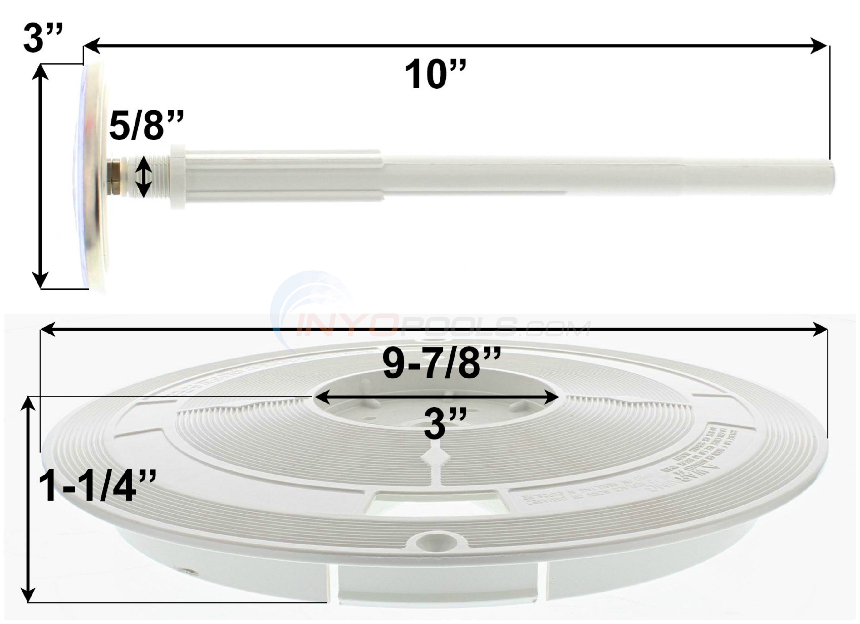 Pentair (Swimquip) Skimmer Lid with Thermometer, White L1