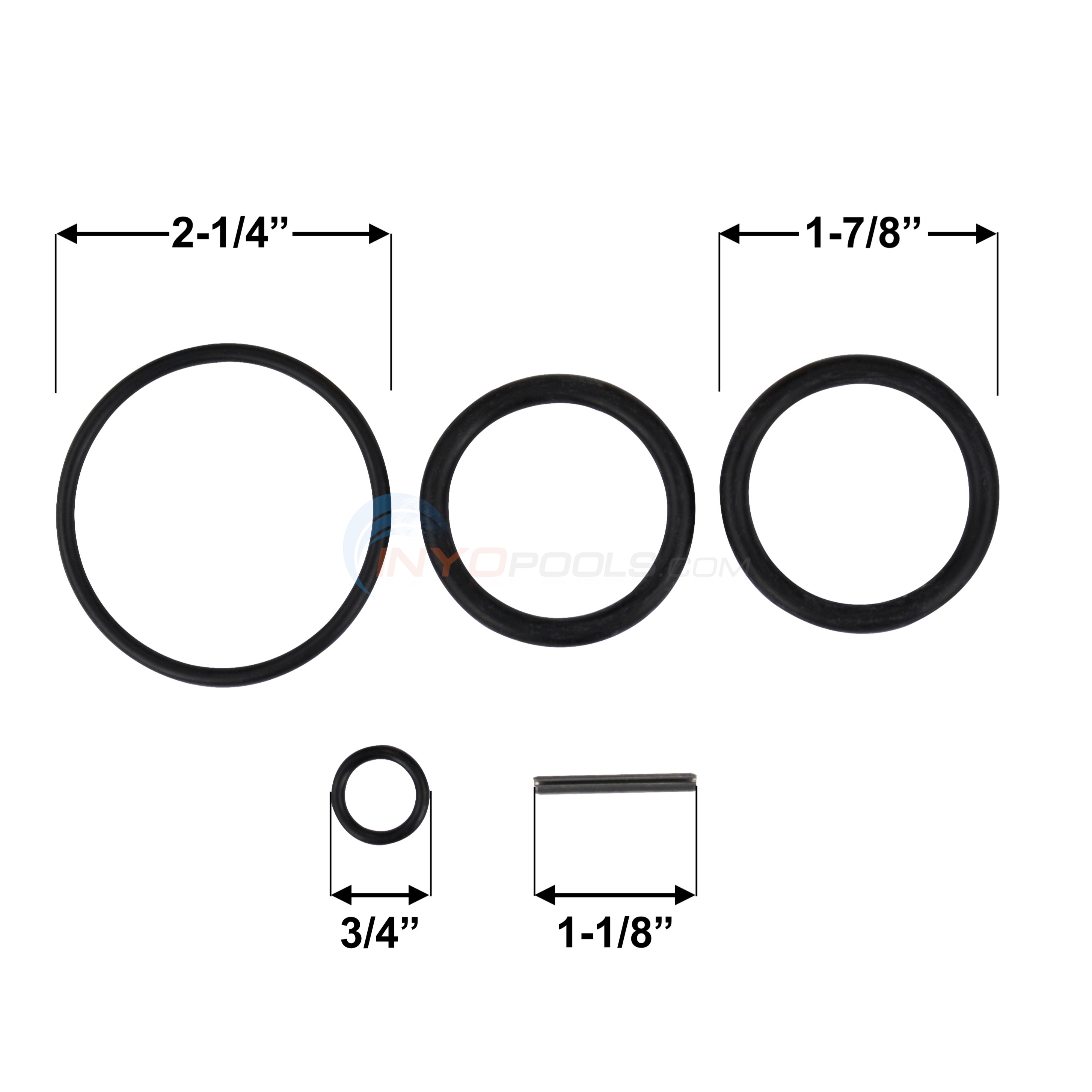 Pentair Push-Pull Slide Valve O-Ring Replacement Kit - 263054