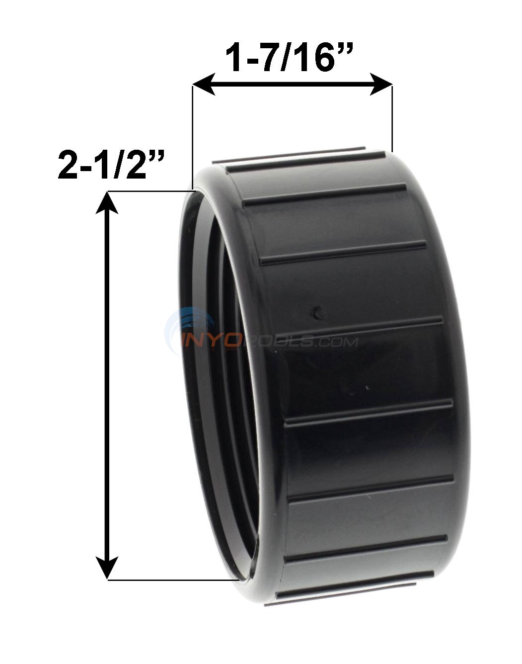 Pentair Nut for Push-Pull Valves, Black - 270141 - INYOPools.com