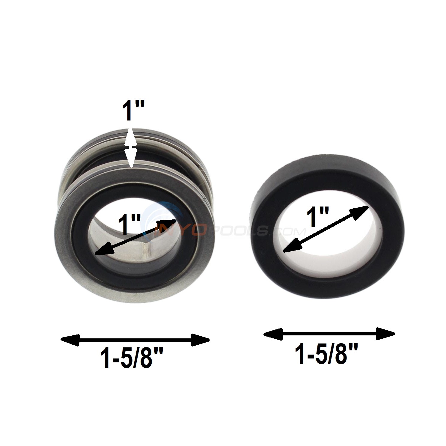 U.S. Seal Pool Pump Shaft Seal, 1" PS360