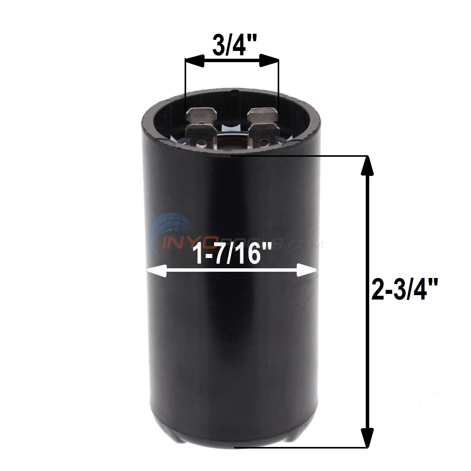 Start Capacitor for Pool and Spa Pump Motor, 161193 MFD, 110 to 125