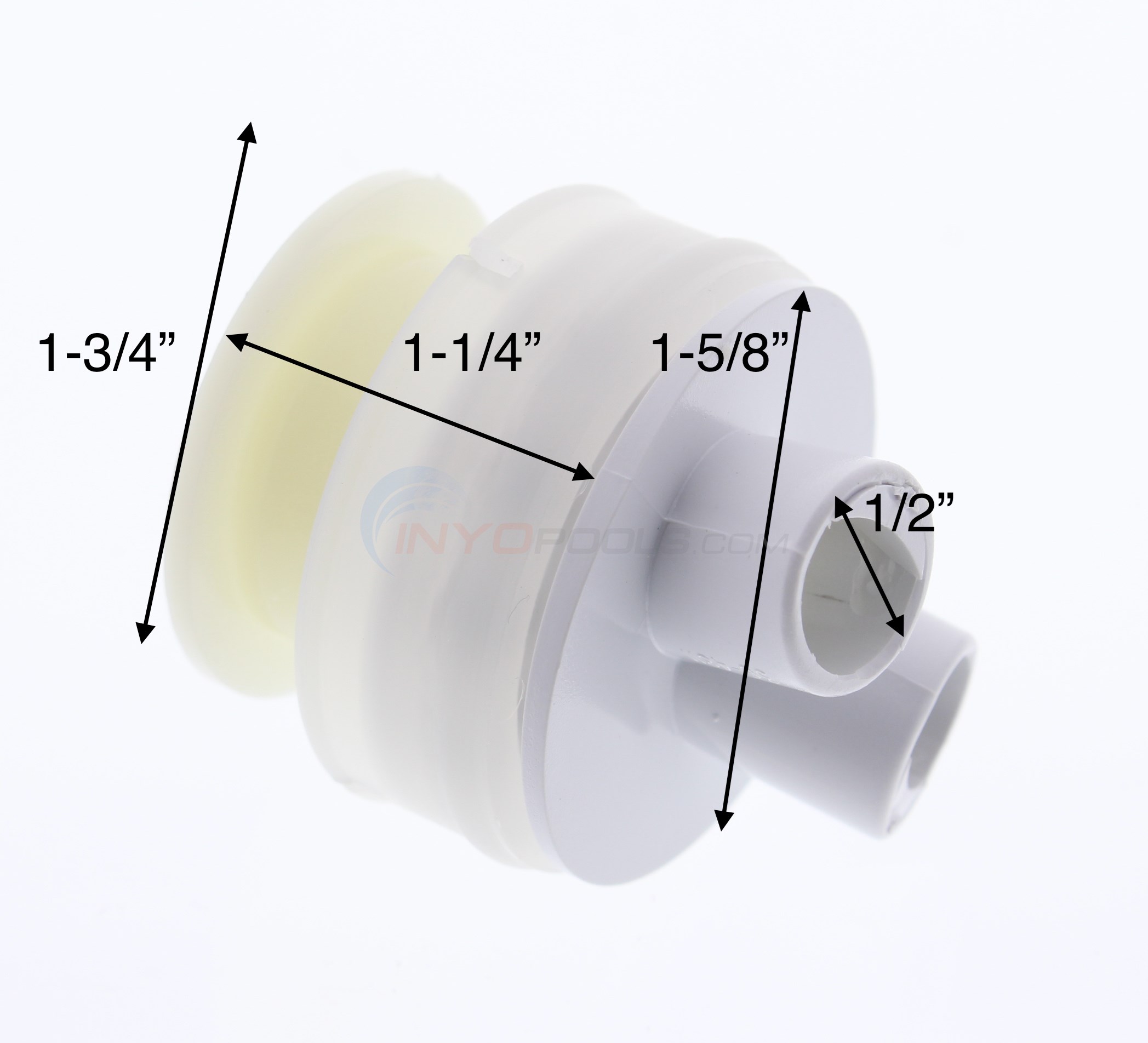 Hydro Air Magna-ssage Dual Port Flow Wht - 56-4820WHT - INYOPools.com