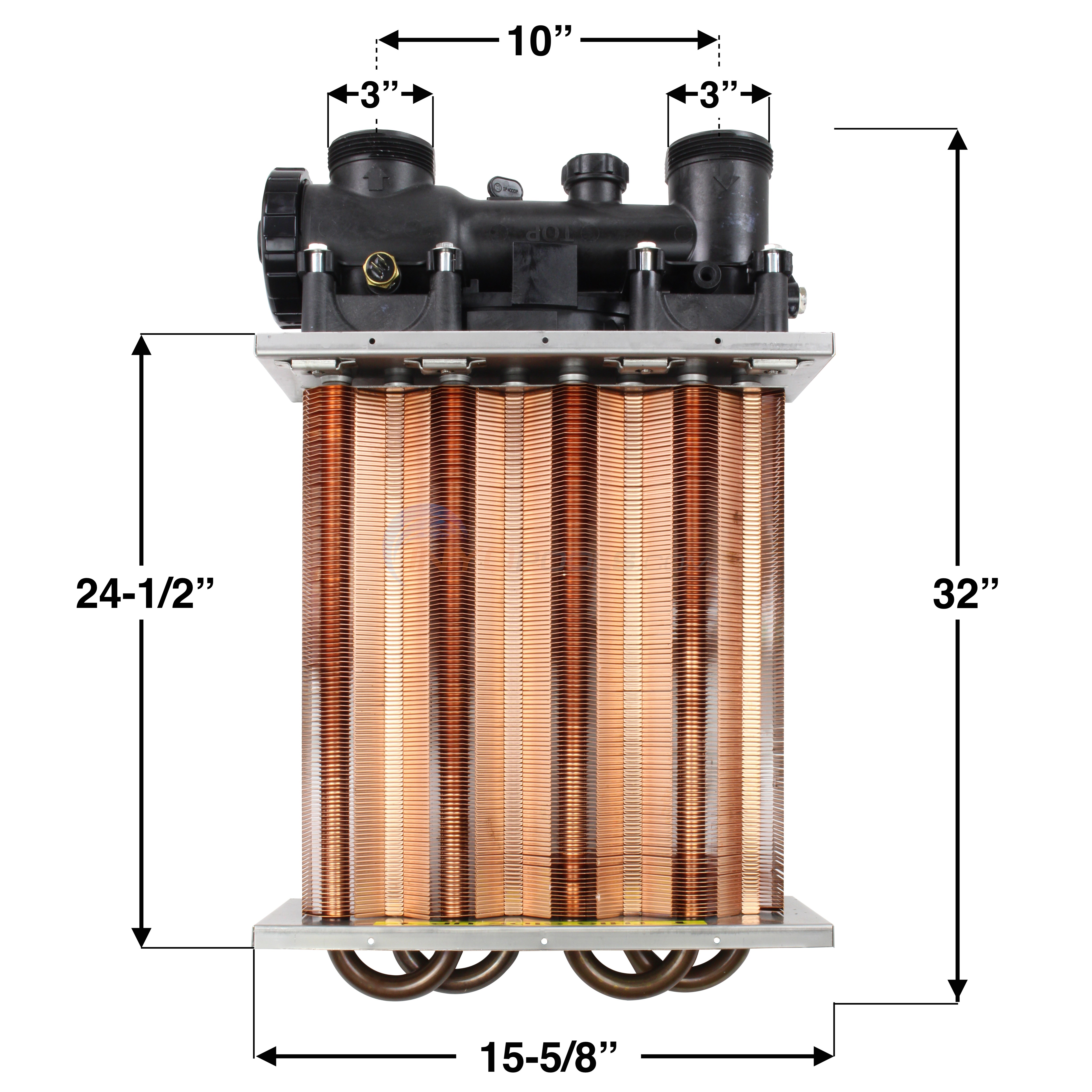 Hayward Heat Exchanger Assembly H350 Uhsln (fdxlhxa1350)