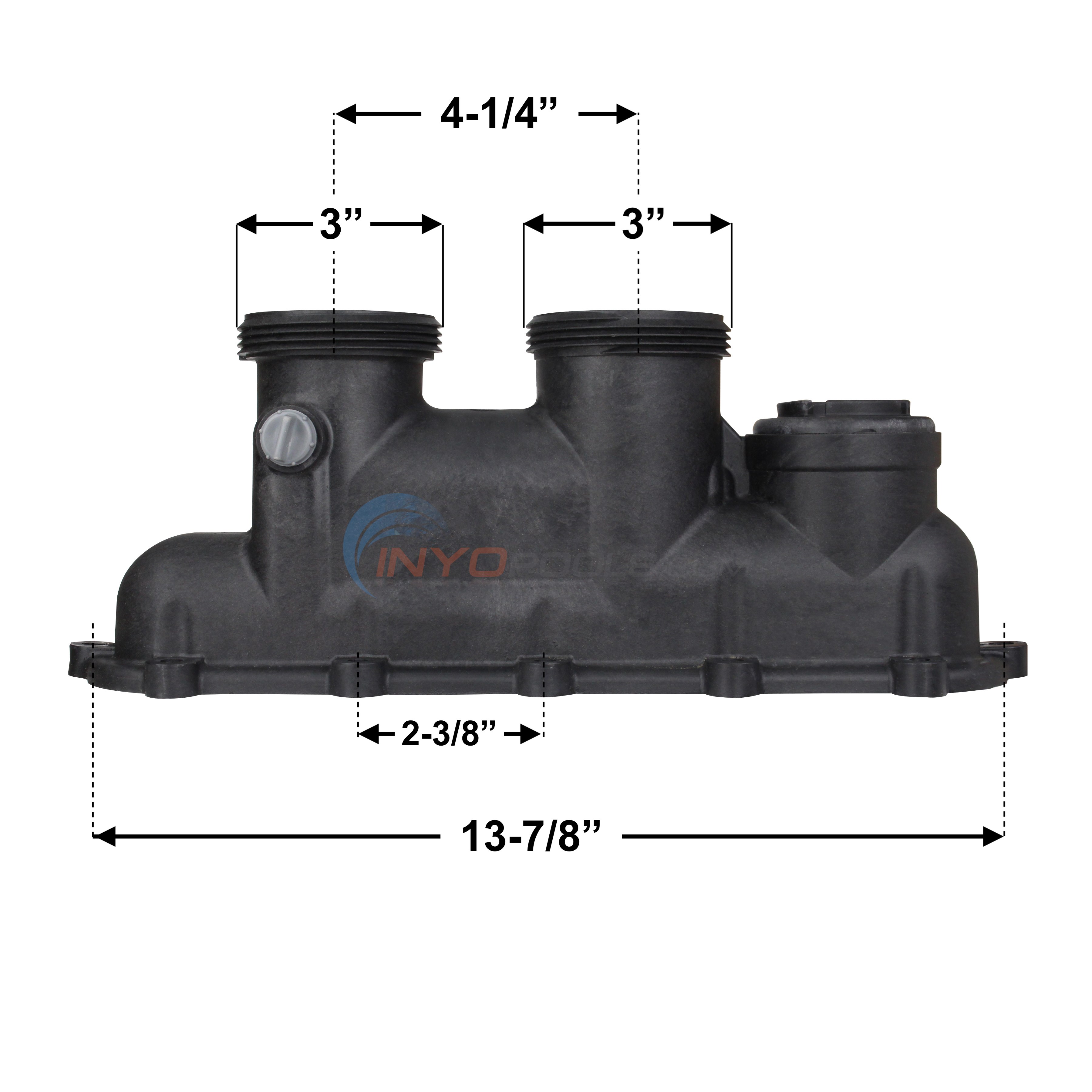 Raypak Pool Heater Inlet & Outlet Header - Plastic (006827f ...