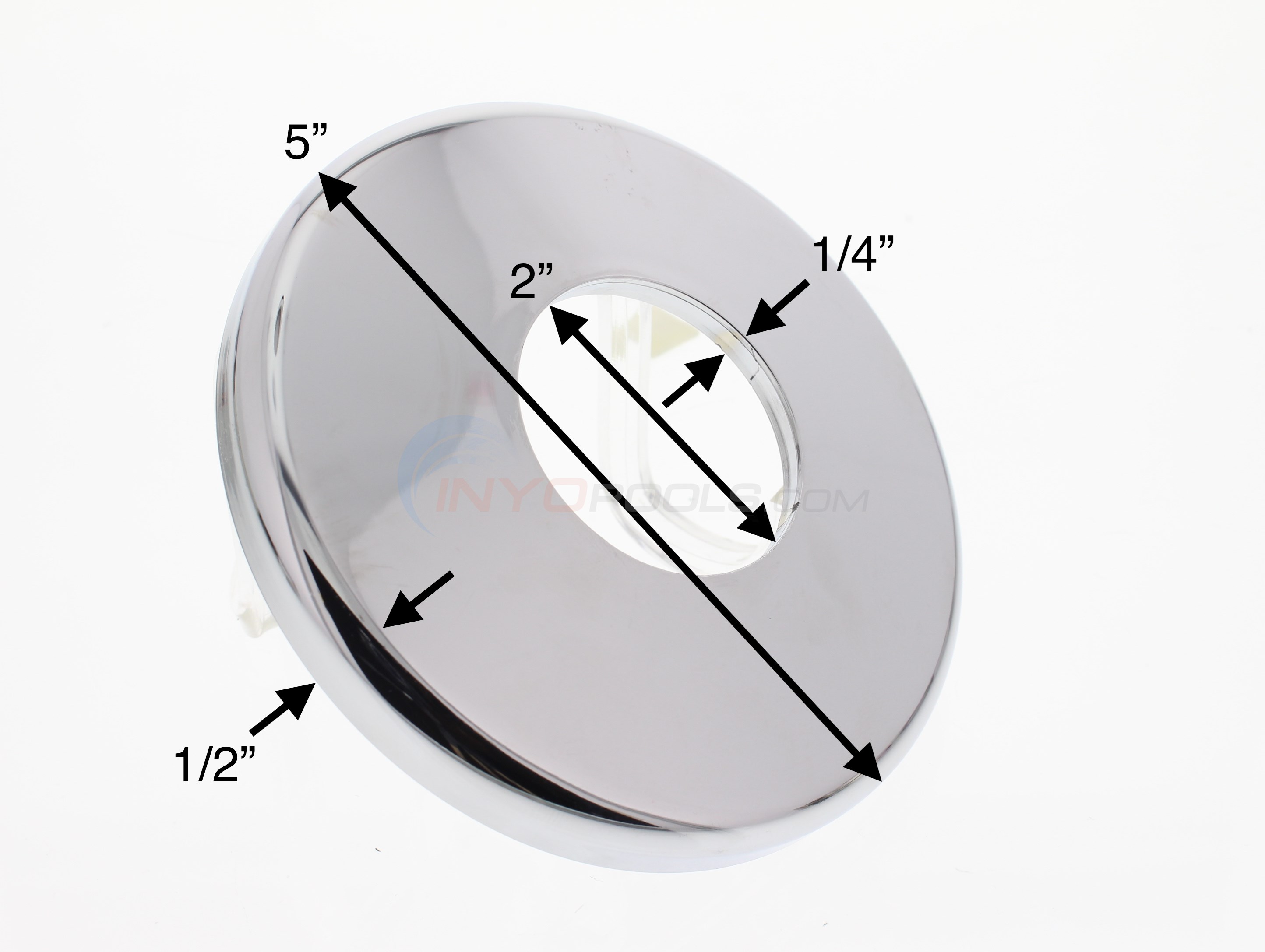 Escutcheon ChrPlated Cycolac Single (pe0019c)