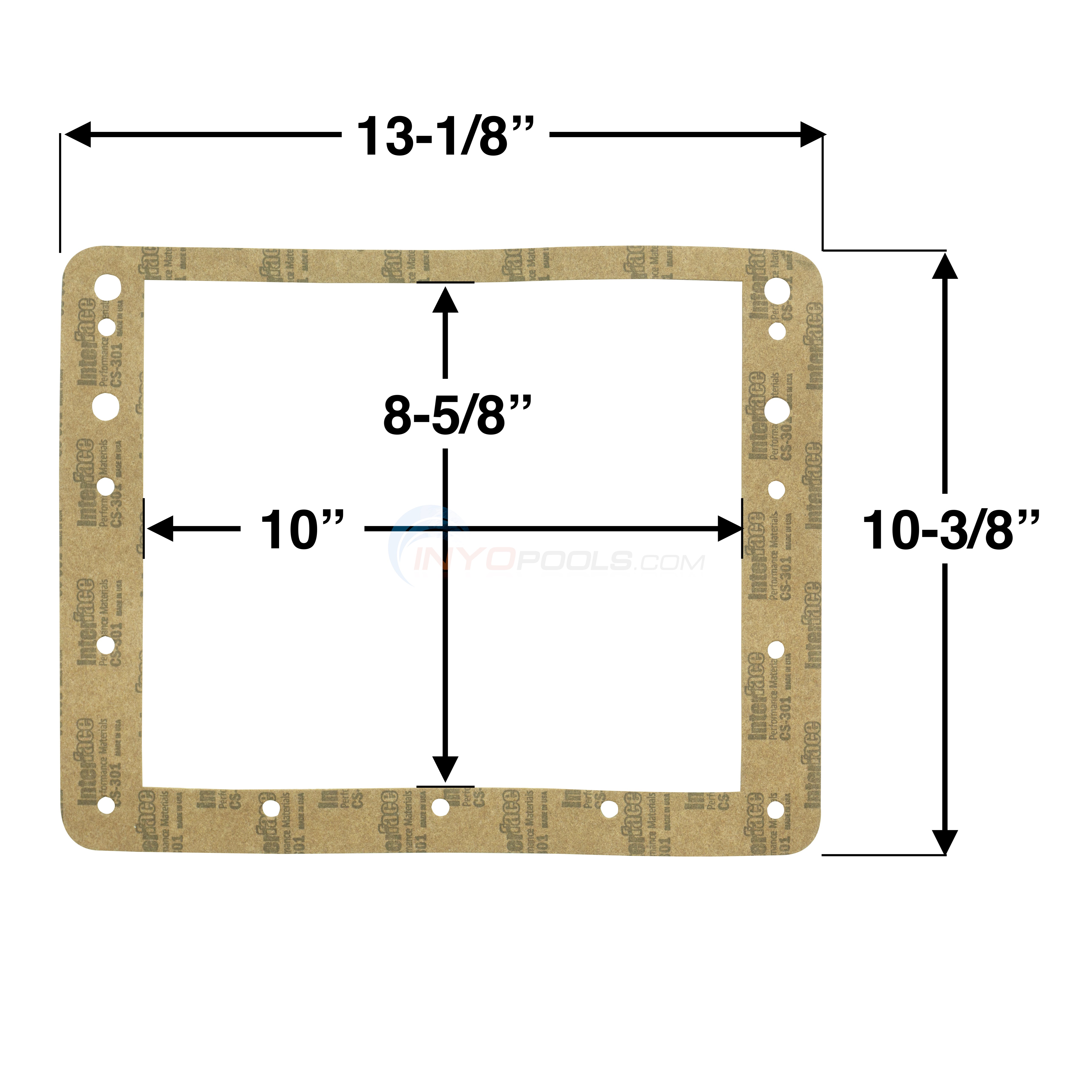 Hydra Pools Aqua Genie Faceplate Gasket (single gasket)
