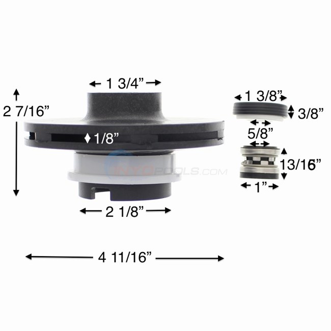 Hayward Impeller Kit, 1.0 THP - SPX4007CKIT Discontinued - INYOPools.com