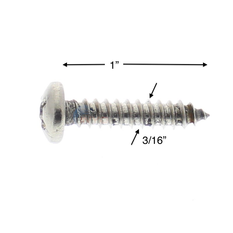 Blue Wave Pool Pump Screws 8 Pack NEP2206