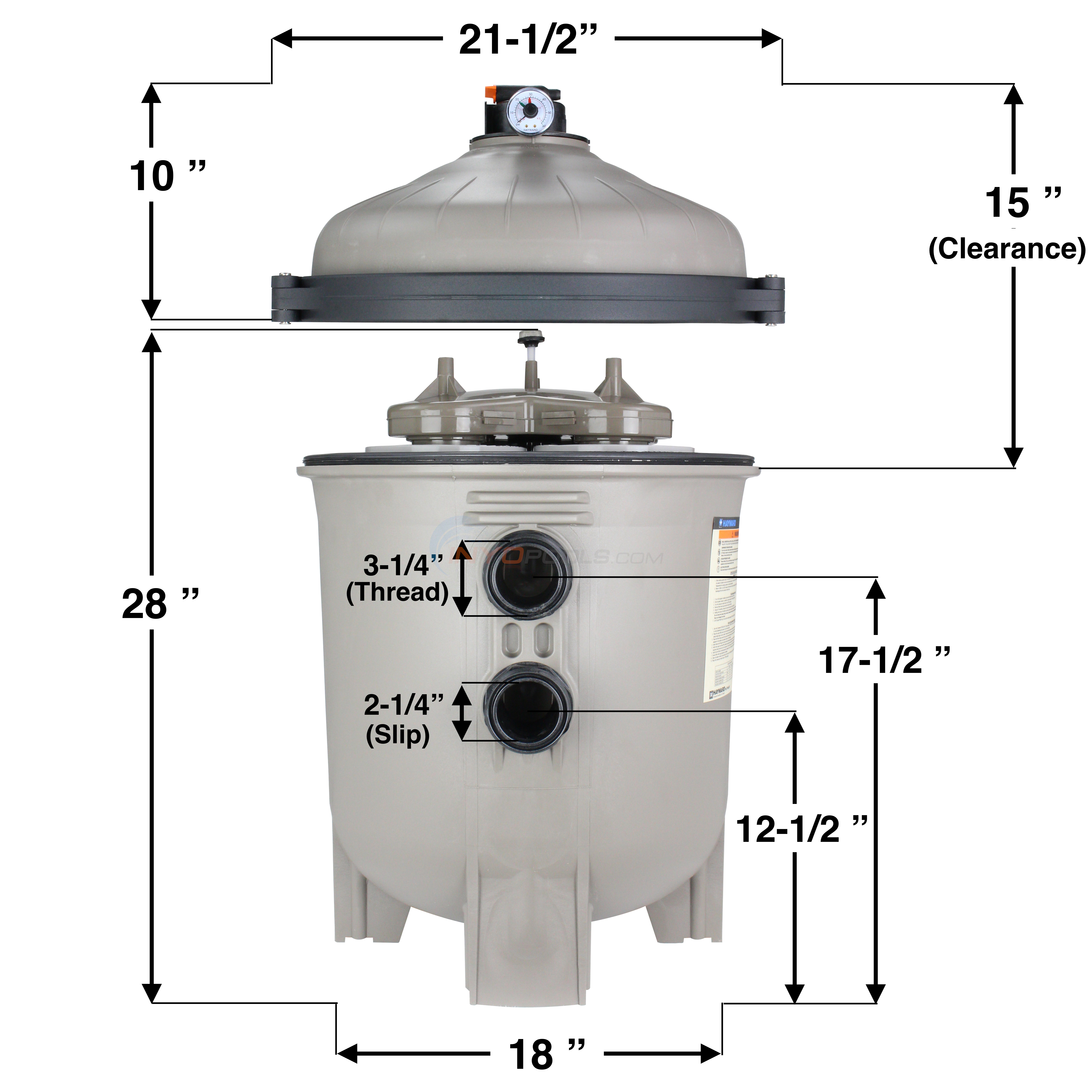 Hayward Swimclear Cartridge Filter 225 Sq Ft. C2030