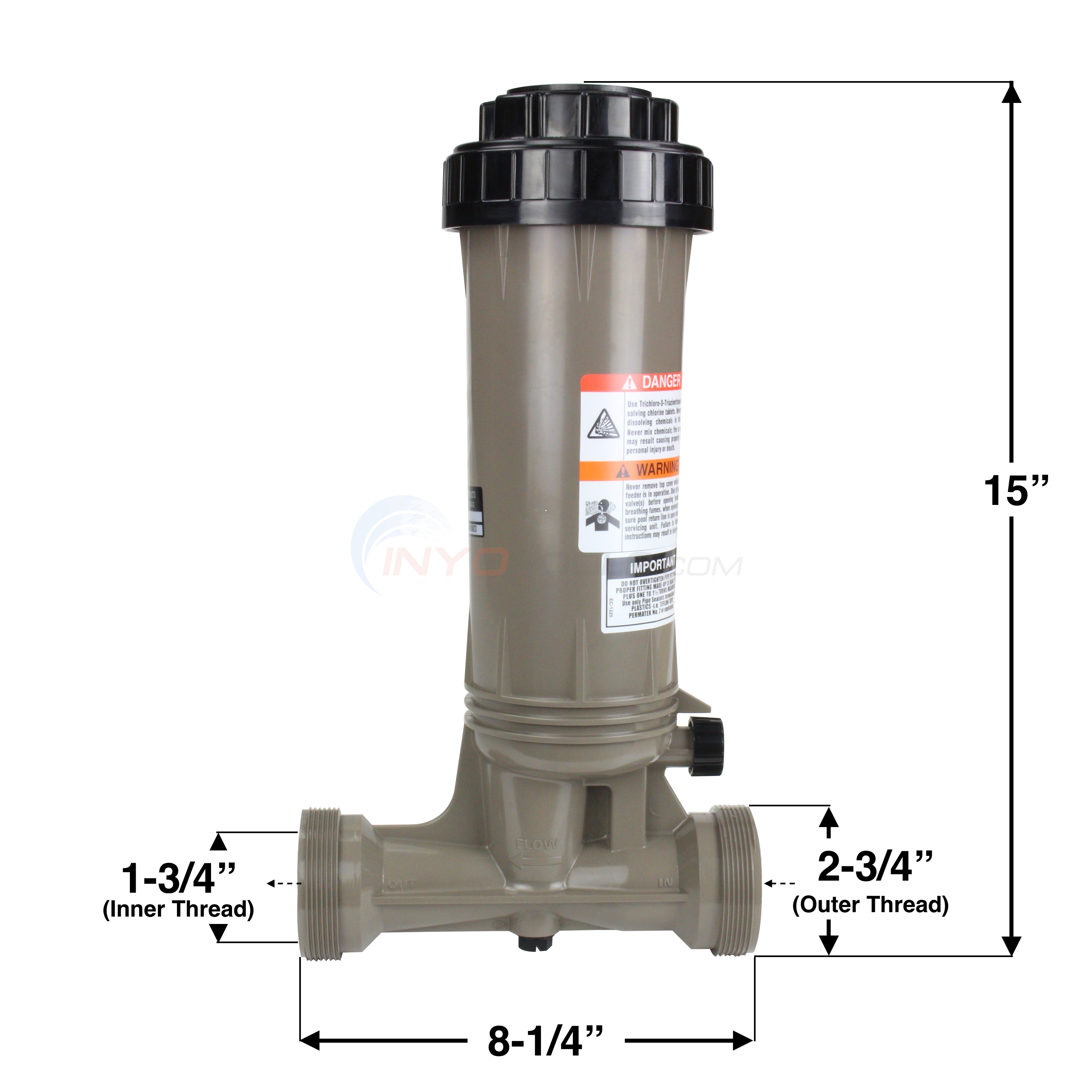 Hayward CL100 InLine Automatic Chlorinator, Tablet Feeder, 4.2 Lbs