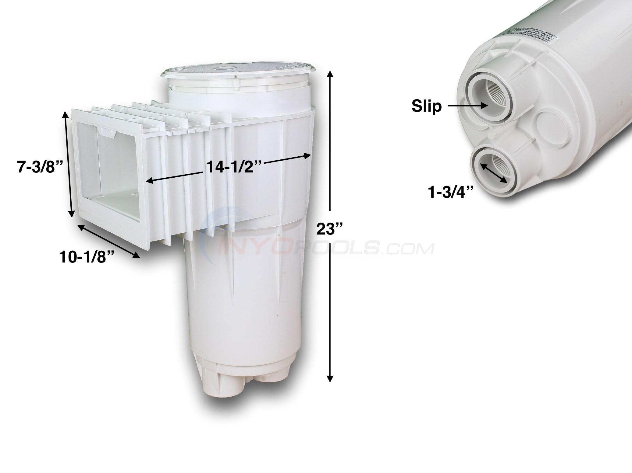 Jacuzzi DeckMate Skimmer Concrete 11/2" Slip (DMG15S)