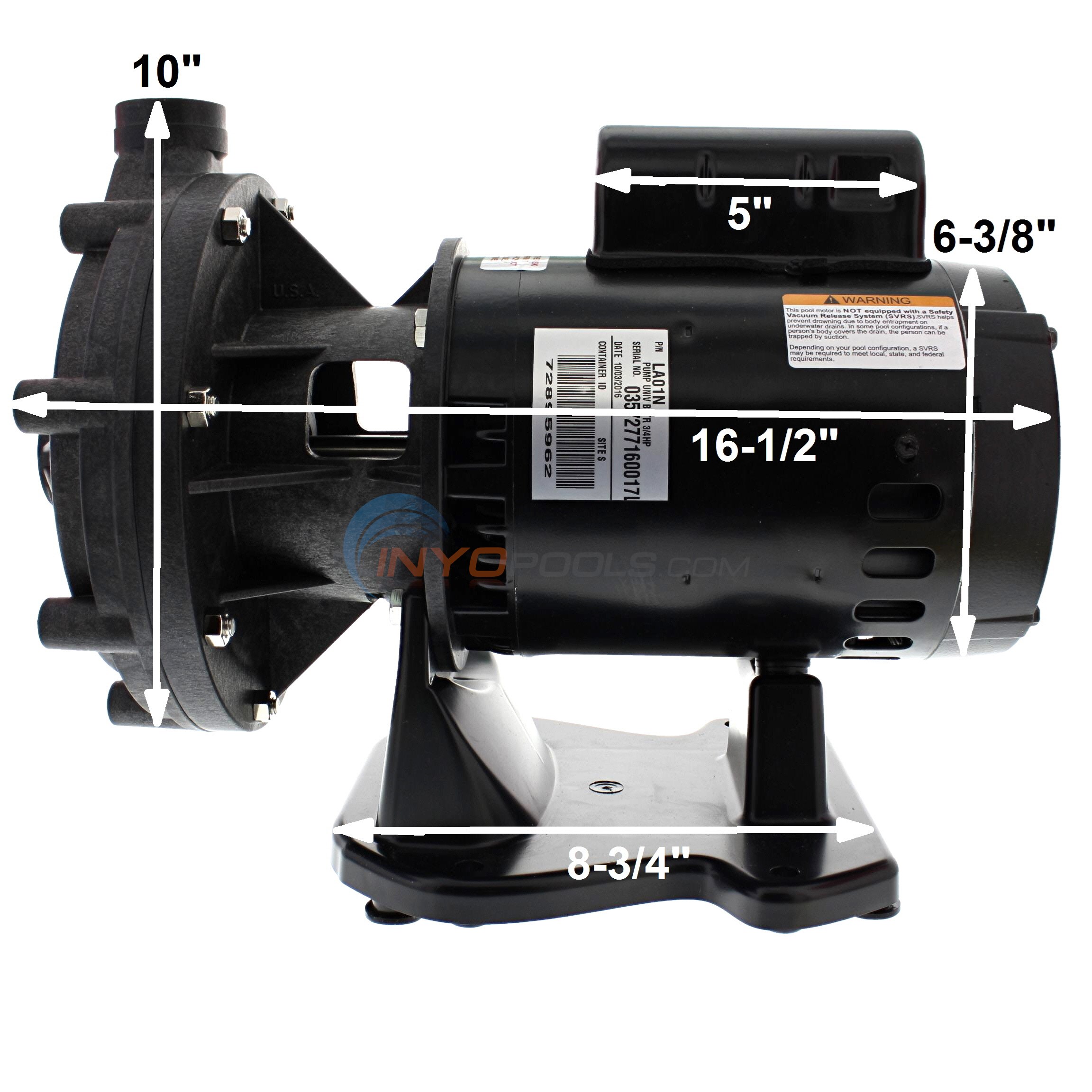 Pentair Booster Pump for Pressure Side Pool Cleaners, 115230 Volt EC