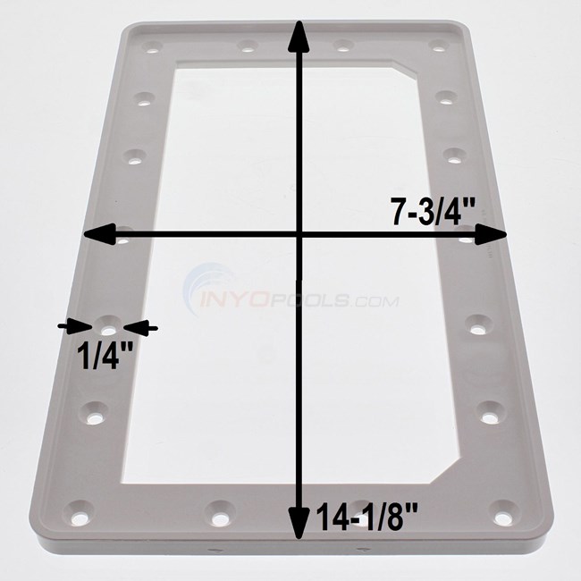 Winter Pool Cover Pool Wide Mouth Skimmer Plug - Fits Hayward SP1091WM, Aquador 1010, Kokido K002WBX Winter Cover Plate Wide Mouth Skimmer Winter Cover Plate
