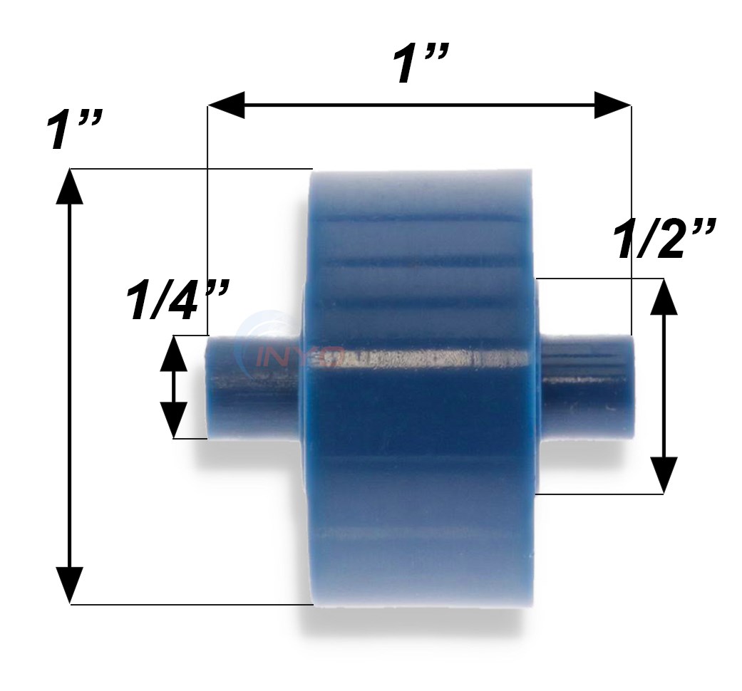 Water Tech Catfish Vacuum Head Wheels (4) (gunite) (cat050)