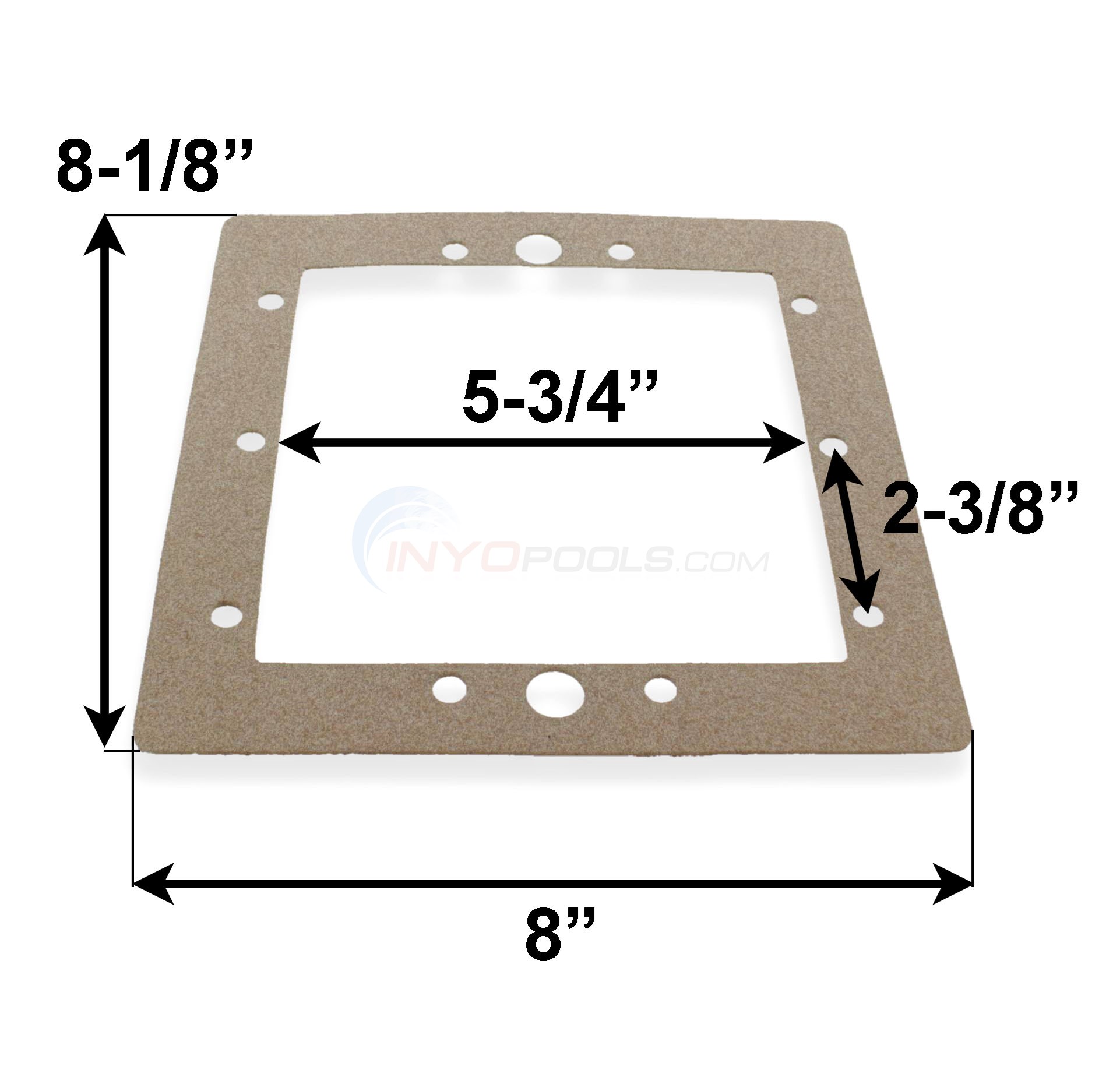 Armco Gasket, 10 Hole Face Plate (g-115) - INYOPools.com