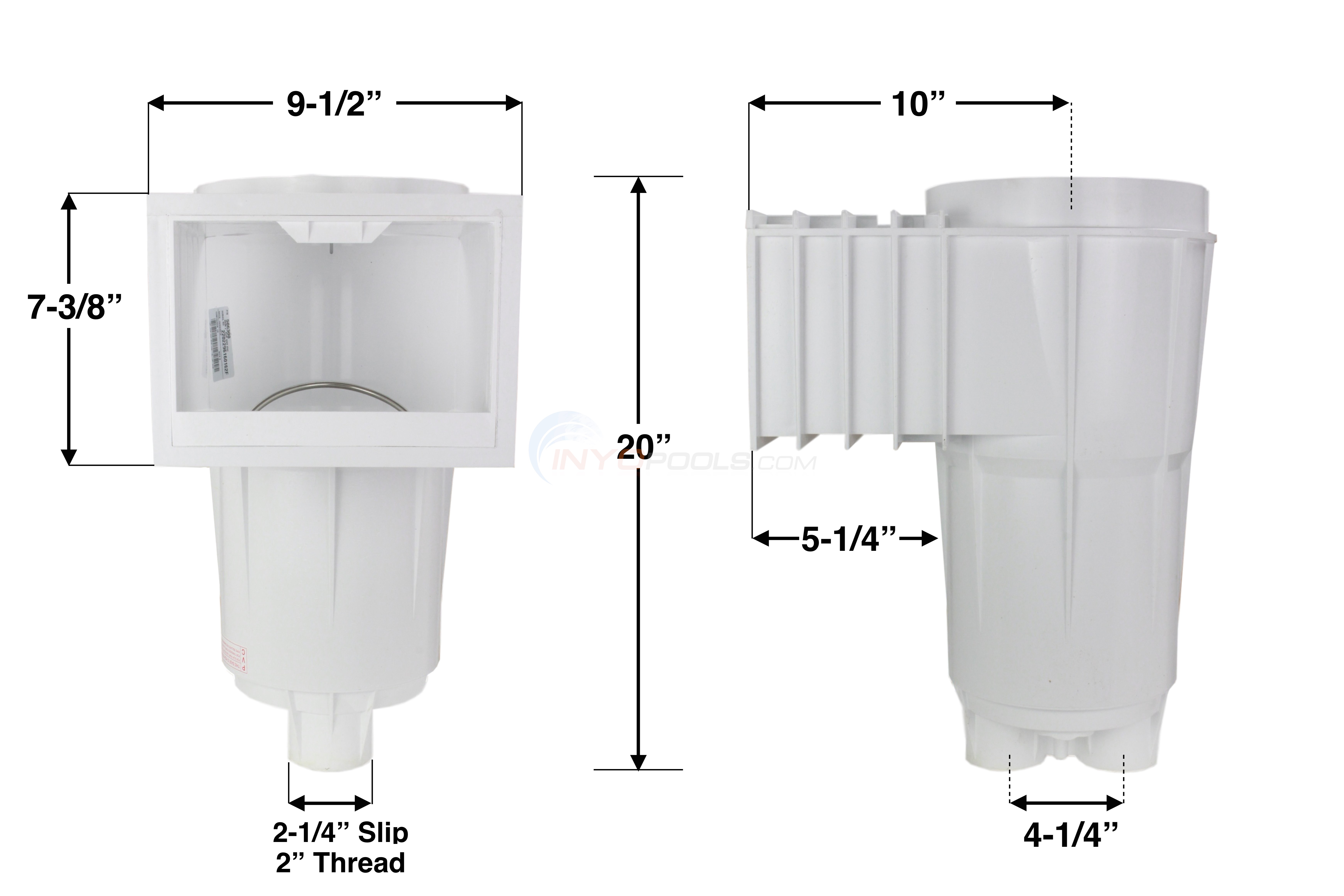 Pentair BERMUDA IG SKIMMER GUNITE WHITE 506300