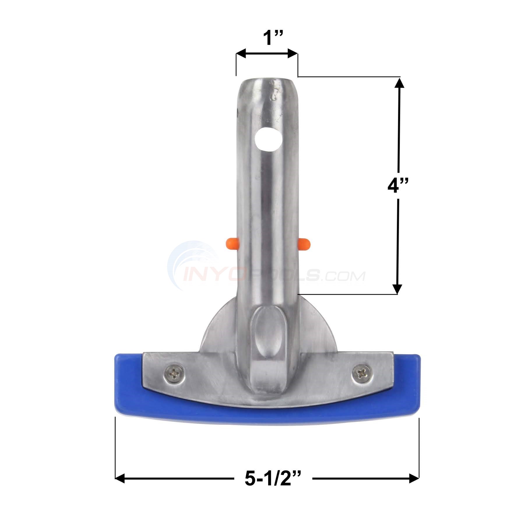 Pureline 51/2" Pool Brush Nylon Bristle with Aluminum Handle PL0072