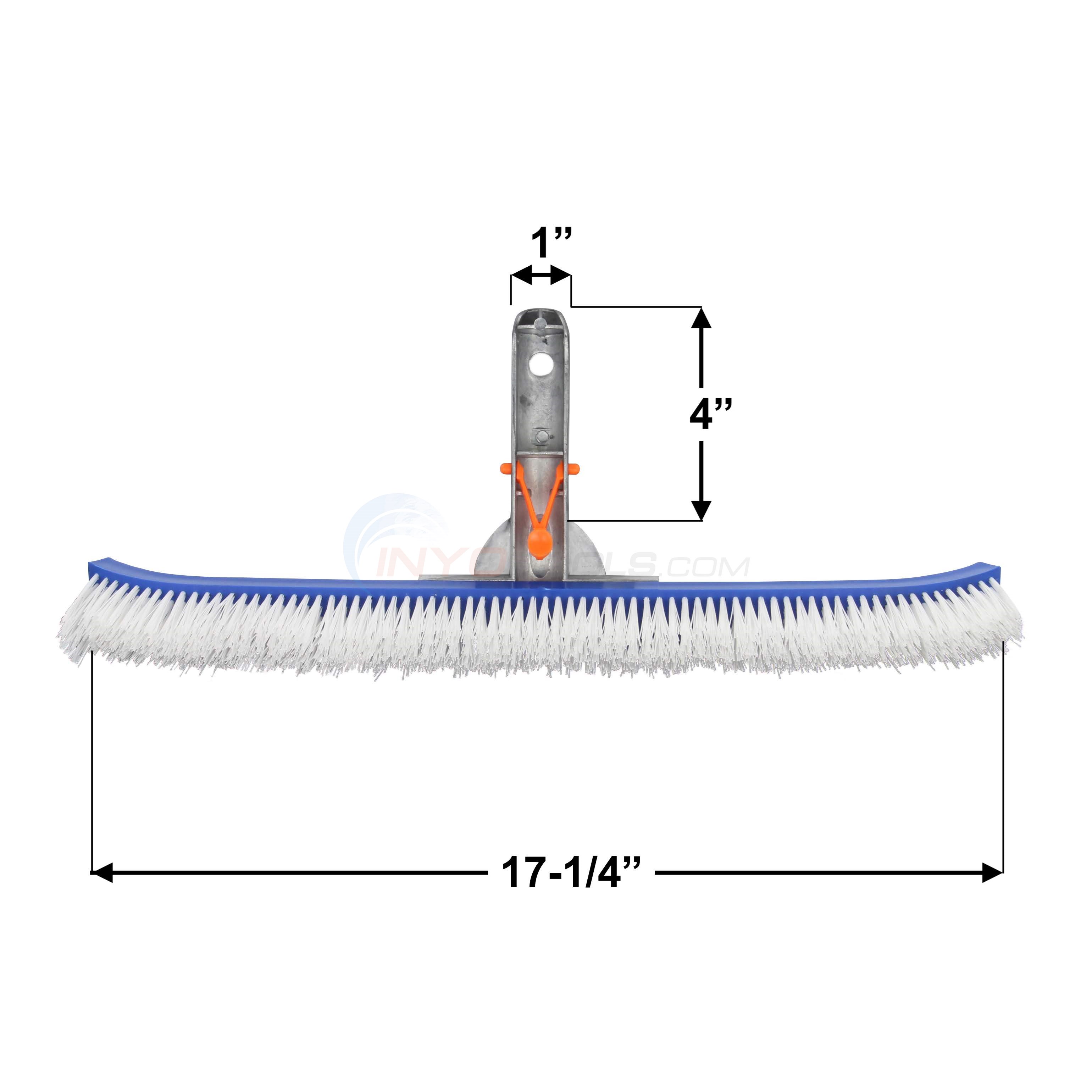 Pureline 18" Deluxe Pool Brush with Aluminum Handle PL0075
