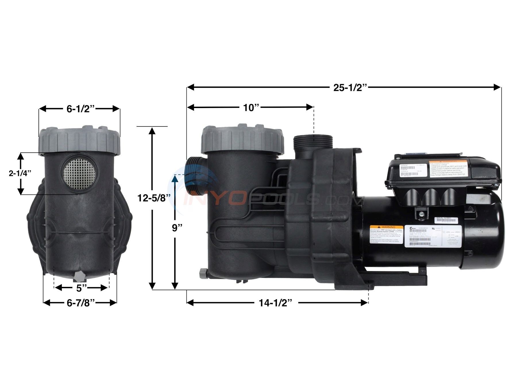 Raypak Variable Speed Pool Pump 1.65 THP PS165VSP