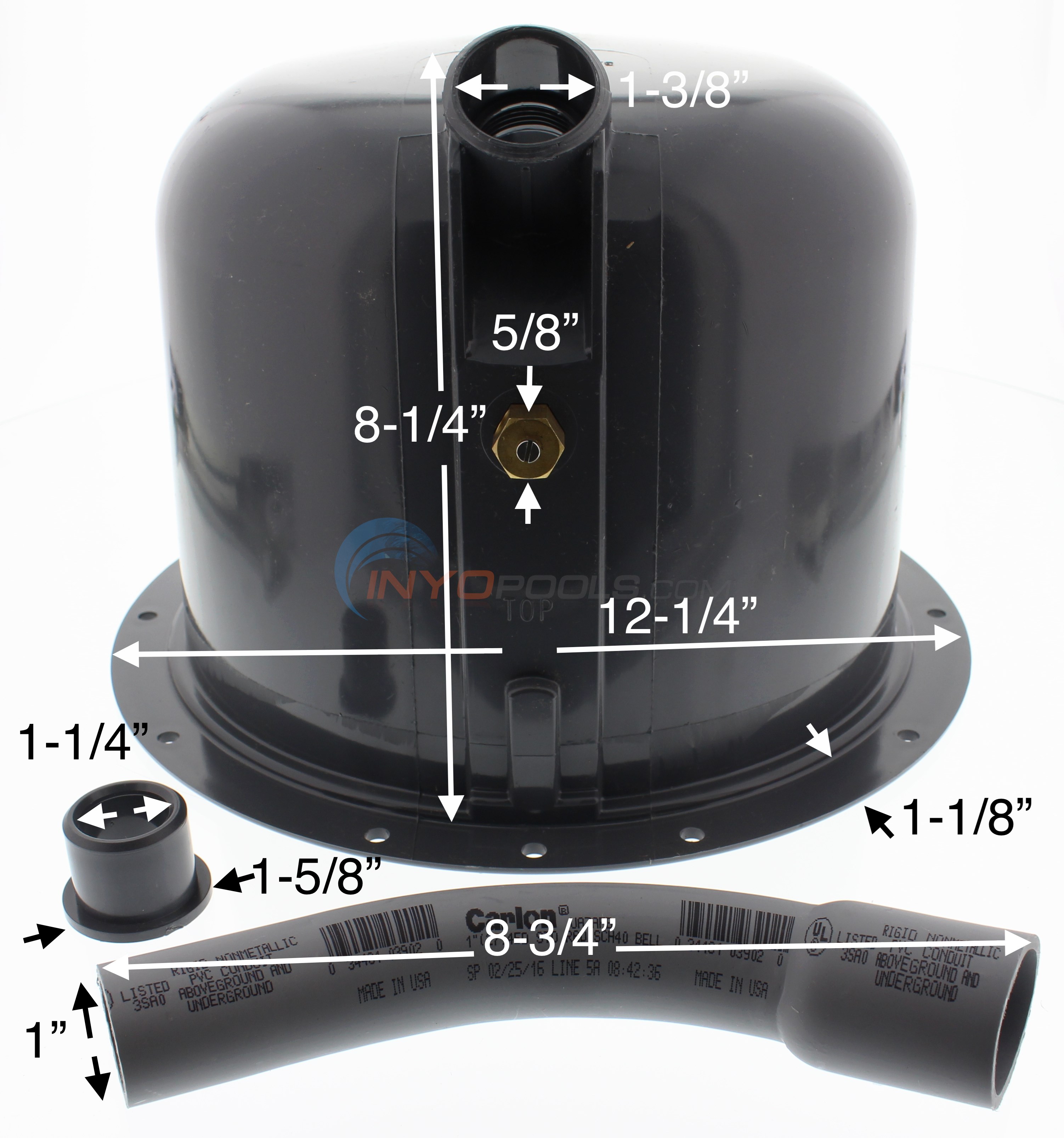 Hayward Large Plastic Pool Niche Vinyl/Fiberglass SP0607U