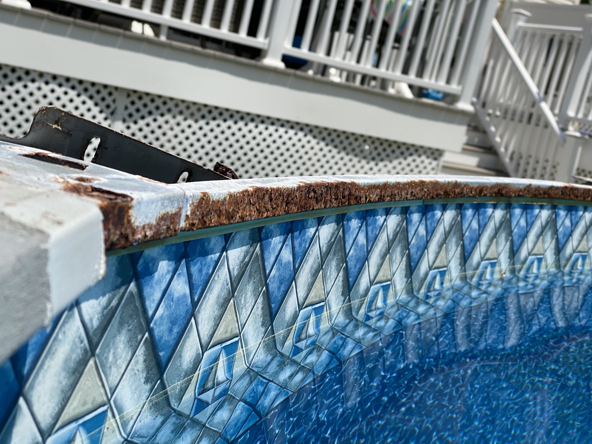 Unique Top Rails For Above Ground Swimming Pool 