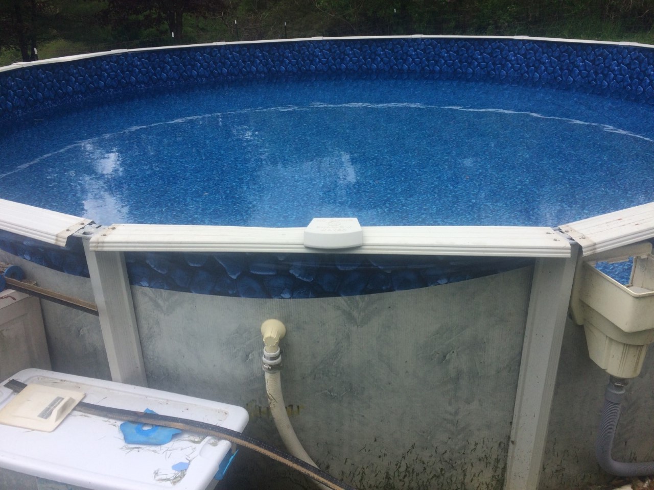 Second picture of Seville Pool:  Upright Rail, Top rail, and Cap