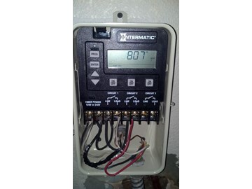 How To Wire a PE153 Digital Timer to a 2-Speed 230V Motor ... wiring diagram for low voltage motor 